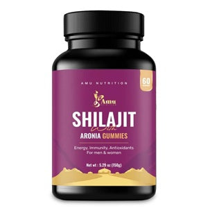 Amu Nutrition Shilajit with Aronia 60 gummies