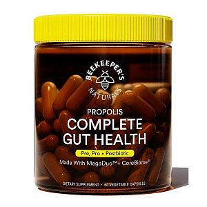 BeeKeeper's Naturals Propolis Complete Gut Health 60 caps
