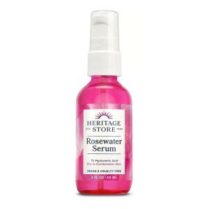 Heritage Store Rosewater Serum with 1% HA 2 oz