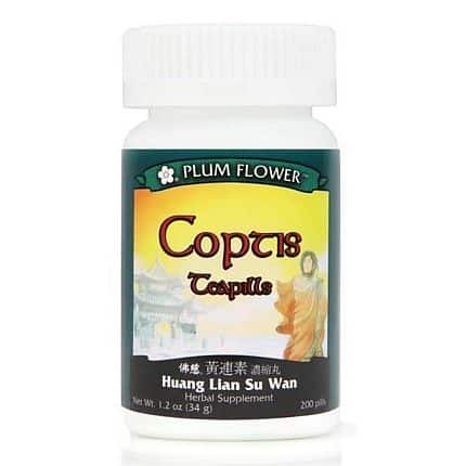 Plum Flower Coptis (Huang Lian Su Wan) 200 teapills