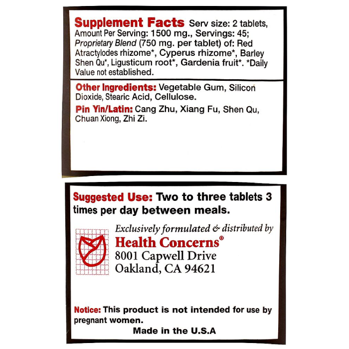 Health Concerns - Escape Restraint - 90 tabs