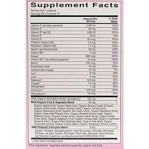 Garden of Life - Vitamin Code Raw One for Women - 75 caps