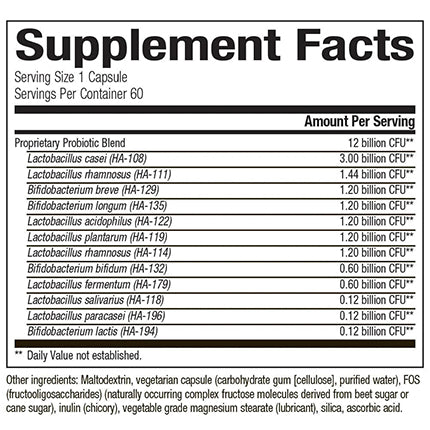 Bioclinic Naturals - Probiotic-Pro12 - 60 vcaps