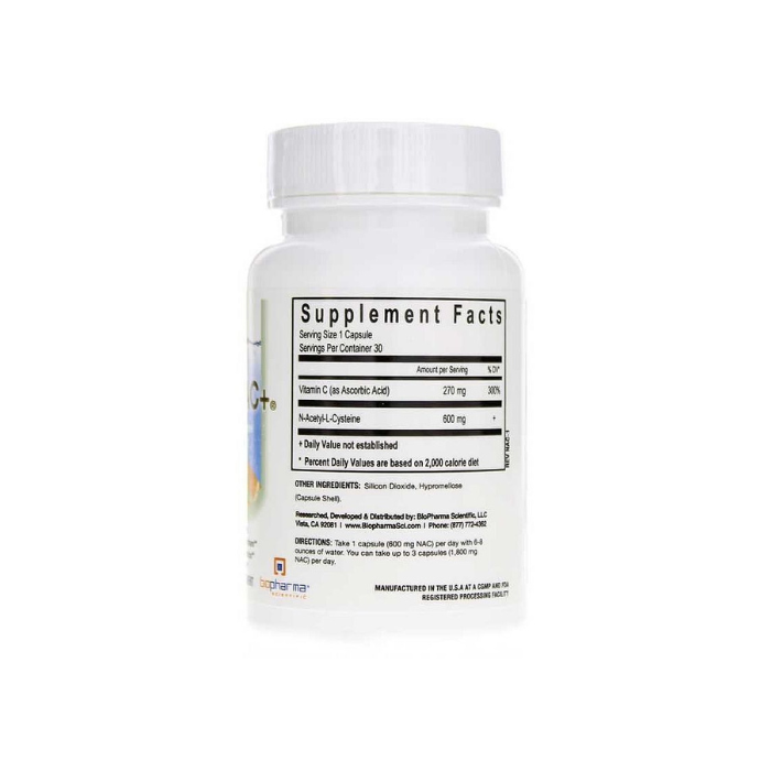 BioPharma Scientific - NanoNAC+ (with Vitamin C) - 30 caps