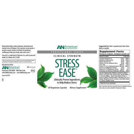 American Nutriceuticals - Stress Ease - 60 caps