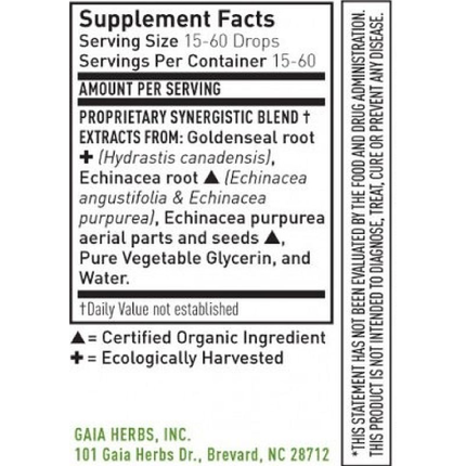 Gaia Herbs Kids - Echinacea Goldenseal - 2 oz