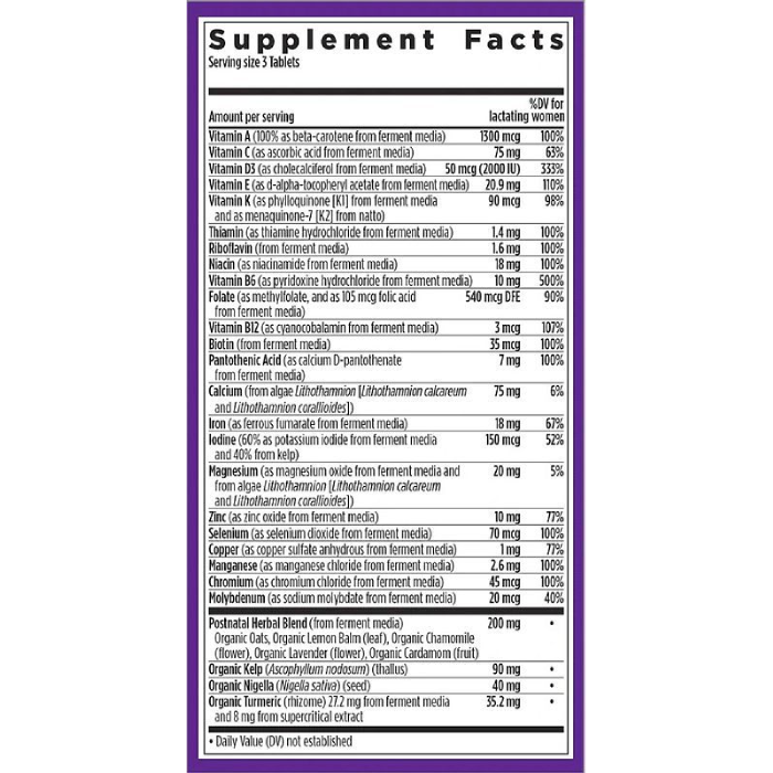 New Chapter - Perfect Postnatal Multivitamin - 192 tabs