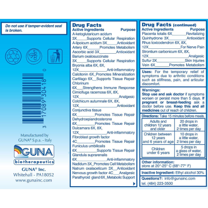 Guna Biotherapeutics - Arthro Relief - 1 oz