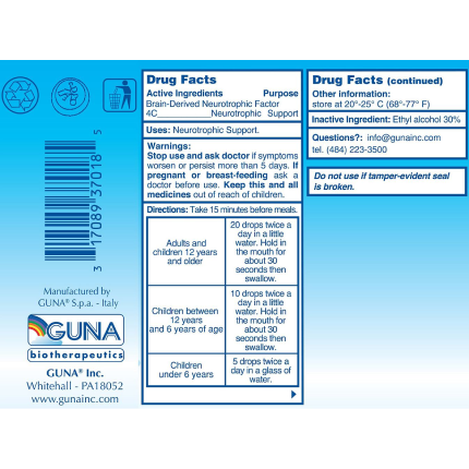 Guna Biotherapeutics - BDNF - 1 oz
