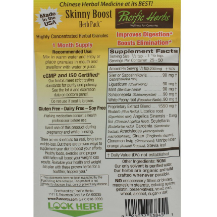 Pacific Herbs - Skinny Boost Herb Pack - 100 grams