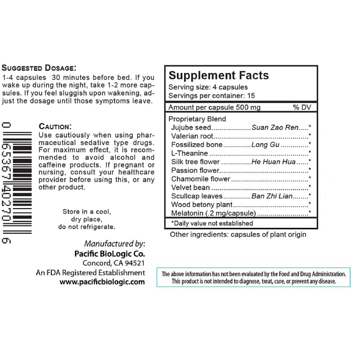 Pacific BioLogic - Soothing Sleep - 60 caps