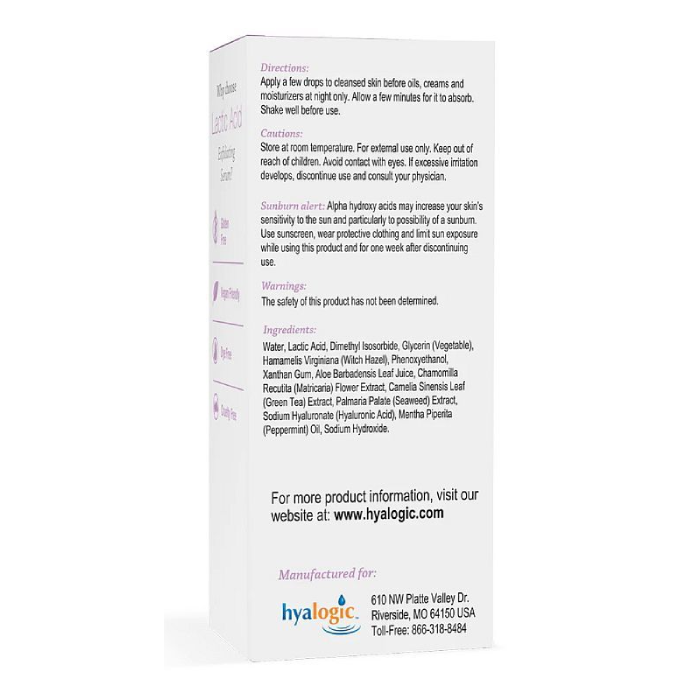 Hyalogic - Lactic Acid Exfoliating Serum - 1 oz