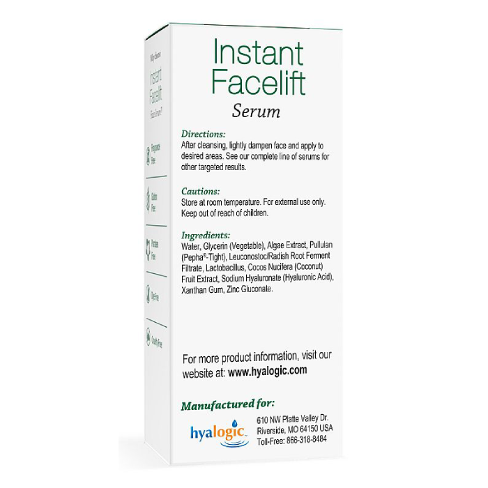 Hyalogic - Instant Facelift HA Face Serum - 1 oz