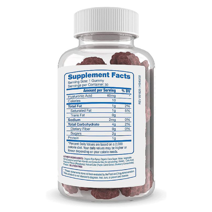 Hyalogic - Hyaluronic Acid + Biotin + Silica (Hair, Skin & Nails) - 30 gummies