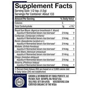 Host Defense Mushrooms - Stamets 7 Powder - 200 grams