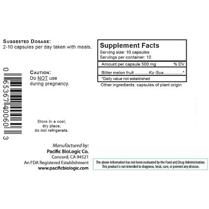 Pacific BioLogic - Bitter Melon - 100 caps