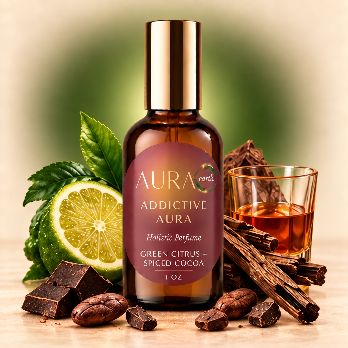 AURA earth Addictive Aura Holistic Perfume 1 oz