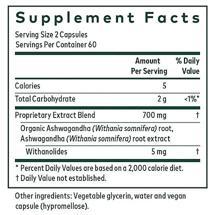 Gaia Herbs Pro - Ashwagandha 700 - 120 lvcaps