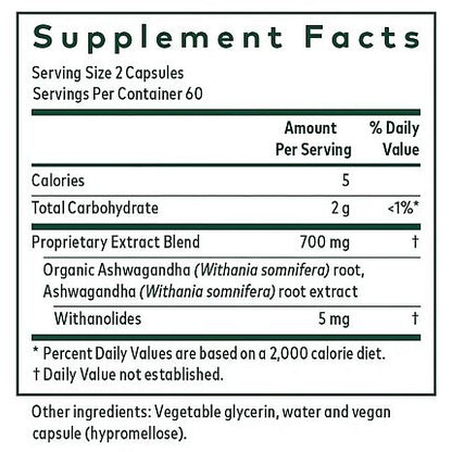 Gaia Herbs Pro - Ashwagandha 700 - 120 lvcaps