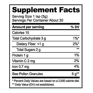 BeeKeeper's Naturals - Bee Pollen - 5.2 oz