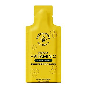 BeeKeeper's Naturals Propolis + Vitamin C Liposomal 12 count