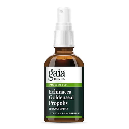 Gaia Herbs Echinacea Goldenseal Propolis Throat Spray 1 oz
