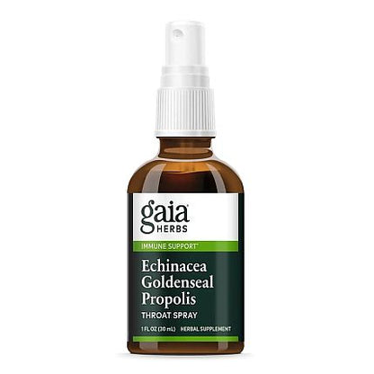 Gaia Herbs Echinacea Goldenseal Propolis Throat Spray 1 oz
