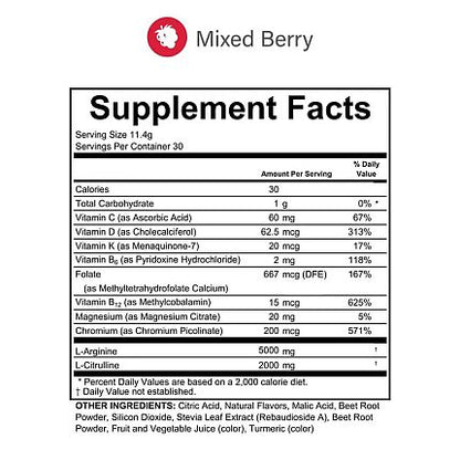 Fenix Nutrition - Circulation Cardio Support - Mixed Berry - 11.1 oz