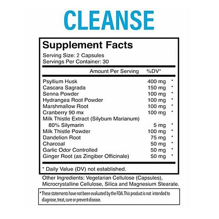Fenix Nutrition - Cleanse (30 Day Body Cleanse) - 60 caps