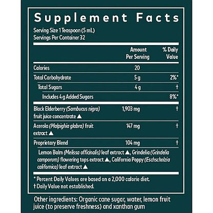 Gaia Herbs - Black Elderberry NightTime Syrup - 5.4 oz