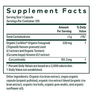 Gaia Herbs Pro - Turmeric Fenugreek Complex - 120 vcaps