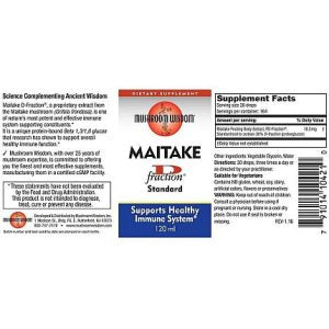 Mushroom Wisdom – Maitake D-Fraction (Standard)