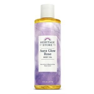 Heritage Store Aura Glow Rose Body Oil 8 oz