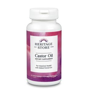 Heritage Store Castor Oil 60 vcaps