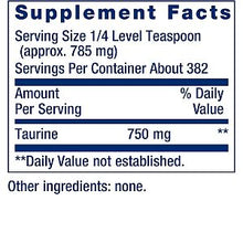 Life Extension - Taurine Powder - 300 grams