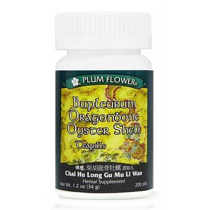 Plum Flower Bupleurum Dragonbone Oystershell (Chai Hu Long Gu Mu Li Wan) 200 teapills