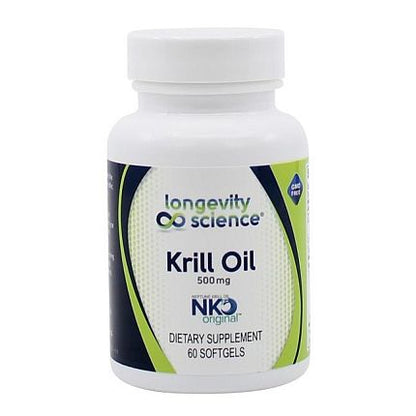 Longevity Science Krill Oil NKO 500 mg 60 gels