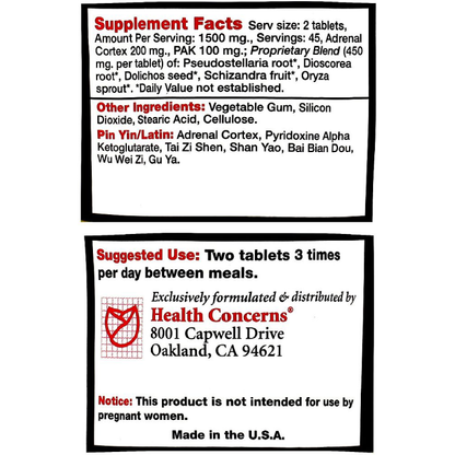 Health Concerns - Adrenosen - 90 tabs