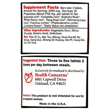 Health Concerns - Formula H - 90 tabs