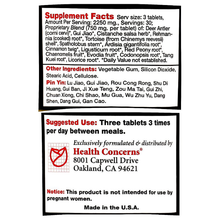 Health Concerns - Osteoherbal - 90 tabs