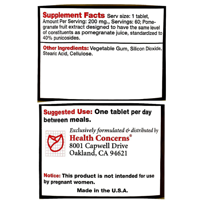 Health Concerns - Pomexcellent - 60 tabs