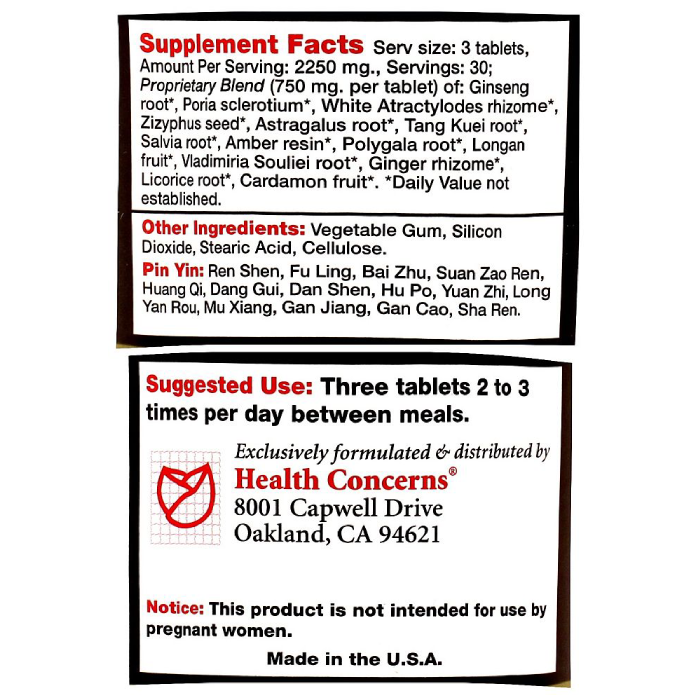 Health Concerns - Shen-Gem - 90 tabs