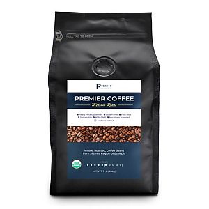 Premier Research Labs Organic Sidama Whole Bean Coffee 1 lb