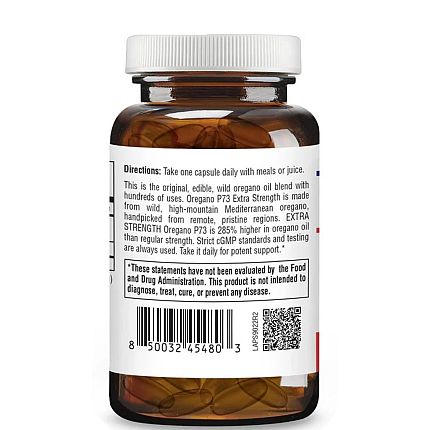 Physician's Strength - Oregano Oil P73 Extra Strength - 60 gels