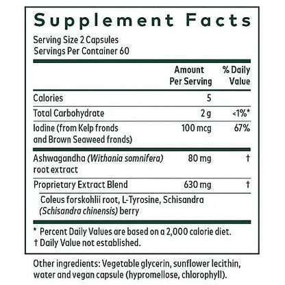 Gaia Herbs - Thyroid Formula - 120 lvcaps