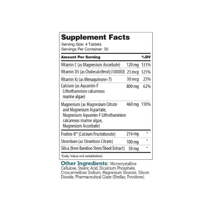 Zahler - BoneFactor (with Calcium + D3 & k2) - 120 tabs