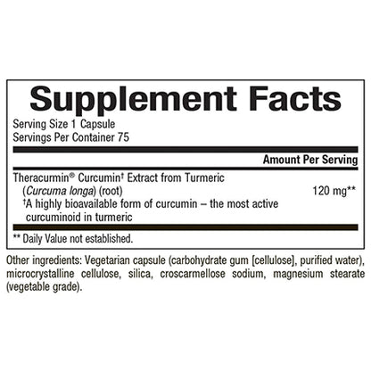 Bioclinic Naturals - Theracurmin 2X - 75 vcaps