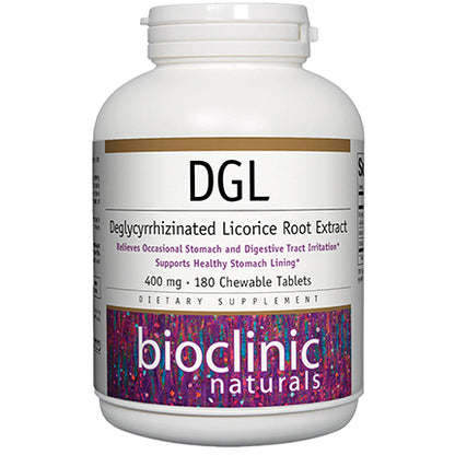 Bioclinic Naturals DGL 400 mg 180 chews