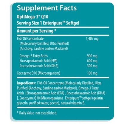 Bioclinic Naturals - OptiMega-3 Q10 - 60 softgels