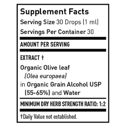 Gaia Herbs - Olive Leaf Organic - 1 oz